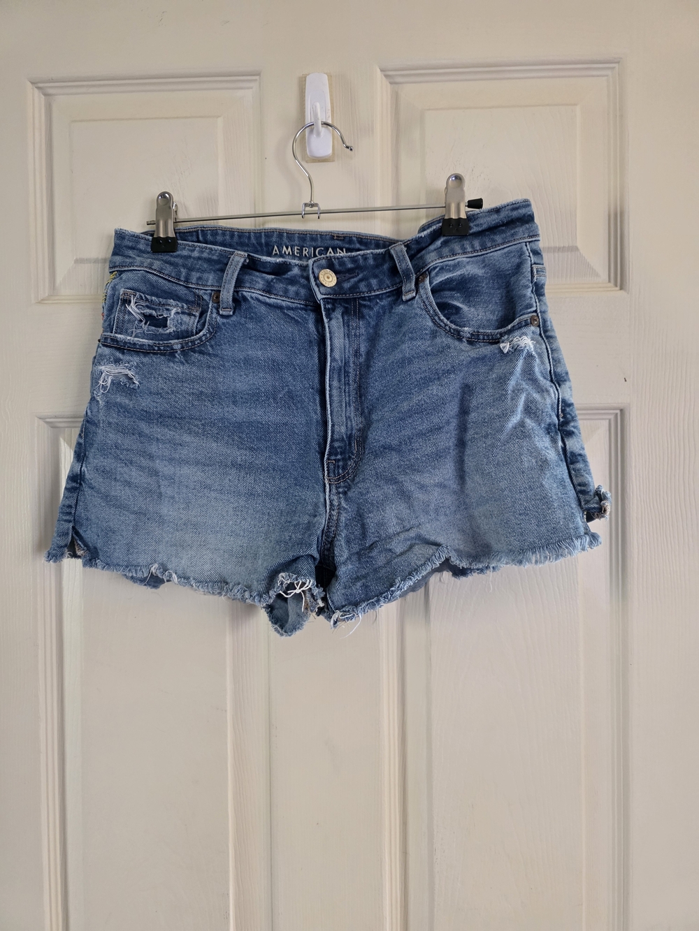 American Eagle Outfitters Light Blue Denim Cutoff Shorts